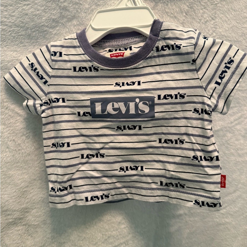 Levi's Kids Navy and White Logo T-Shirt
